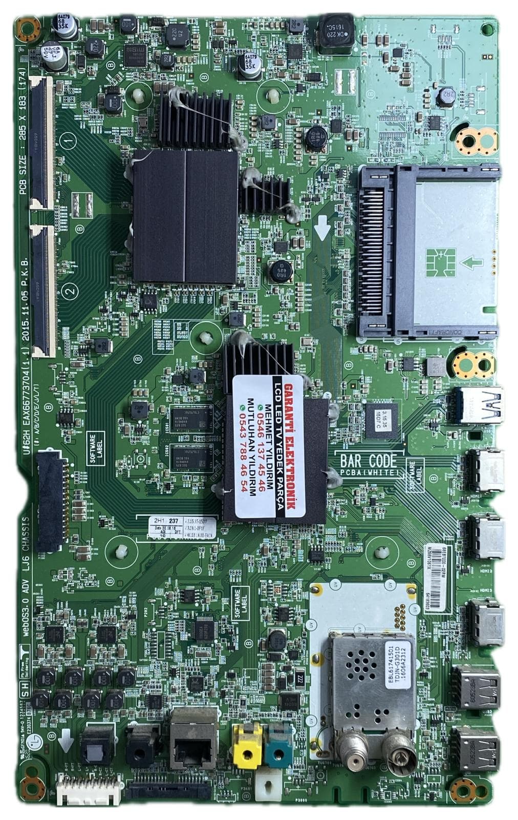 EAX66773704 EBT64183603 LG 49UH850V-ZA Ana Kart (Main Board)