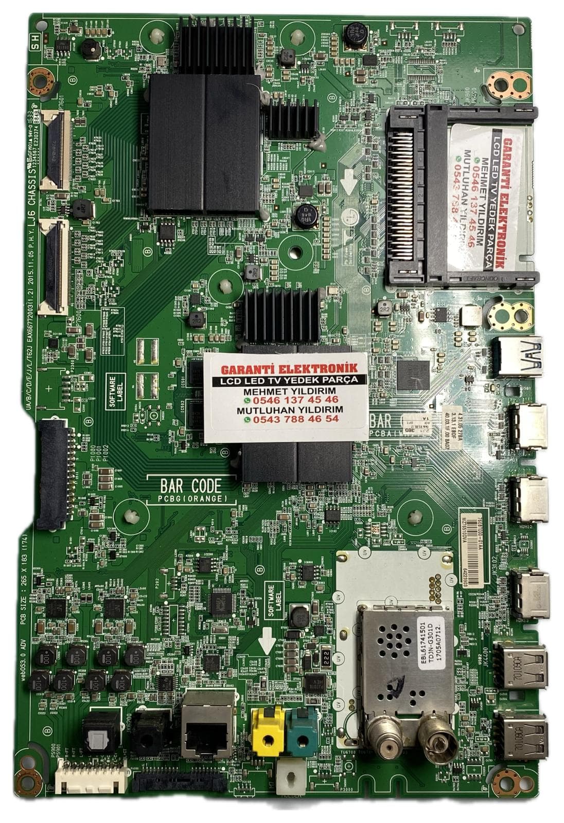 EAX66772003 68EBT000-00UG LG 65UH850V Ana Kart (Main Board)