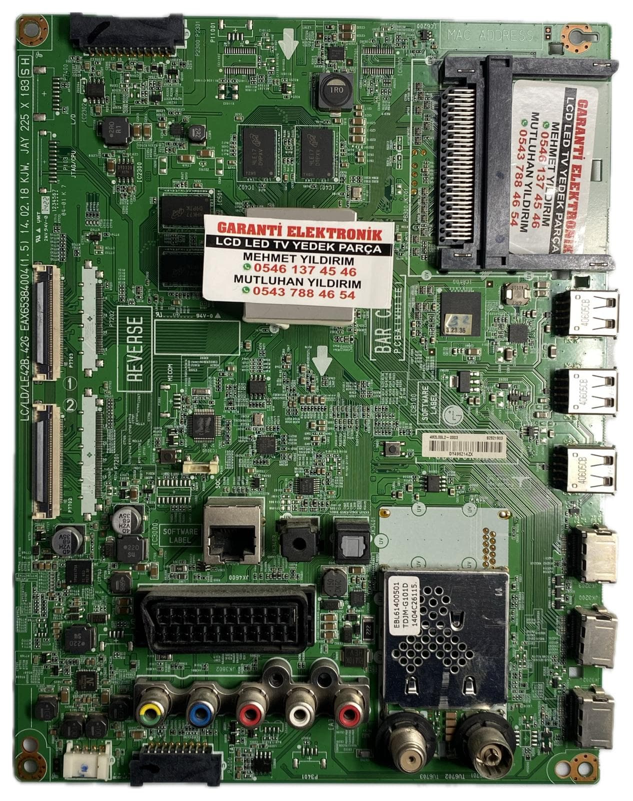 EAX65384004 EBL61400501 LG 42LB673V Ana Kart (Main Board)