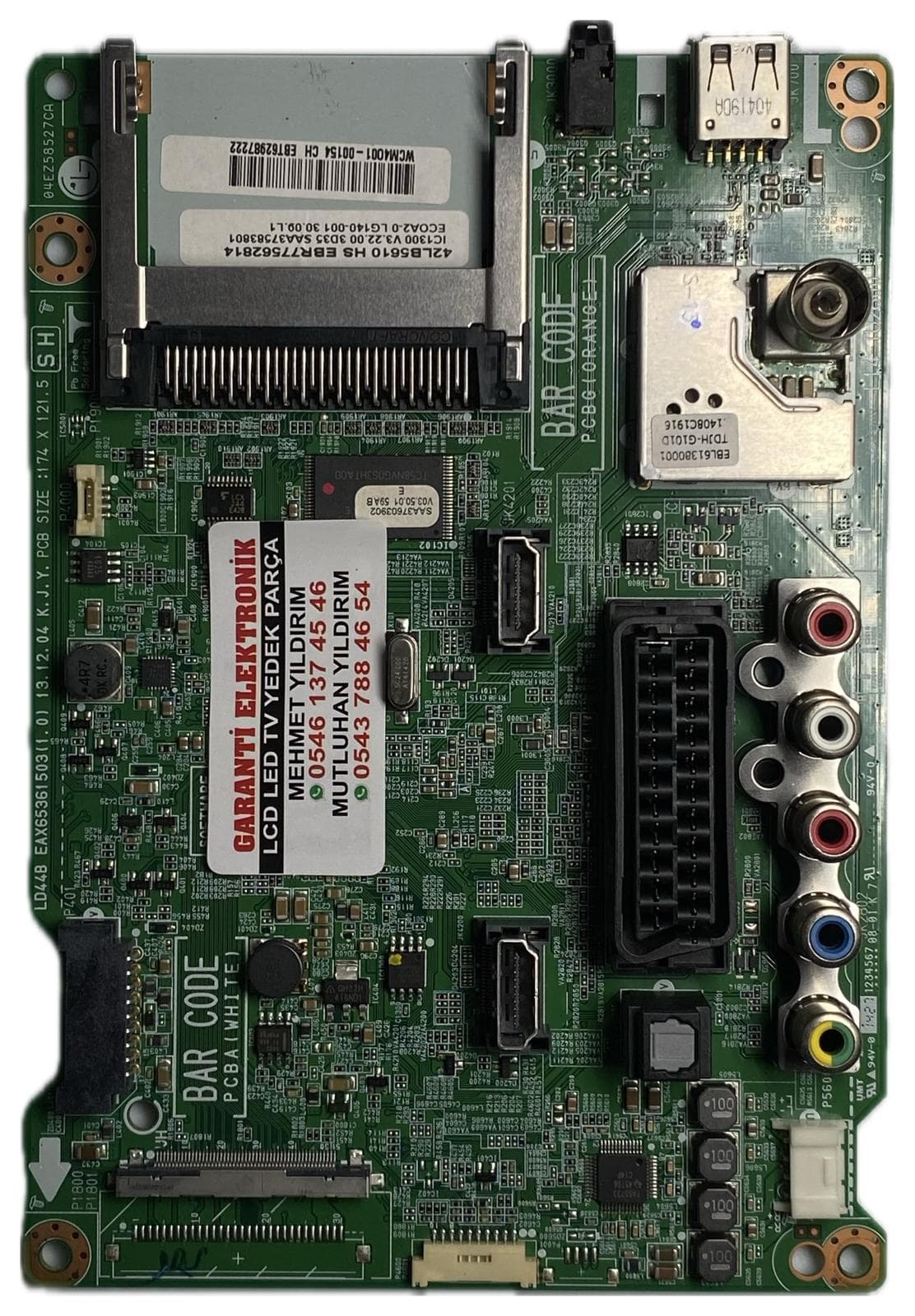EAX65361503 EBR77562814 EBT62987222 LG 42LB5610-ZC 42LB5610 Ana Kart (Main Board)