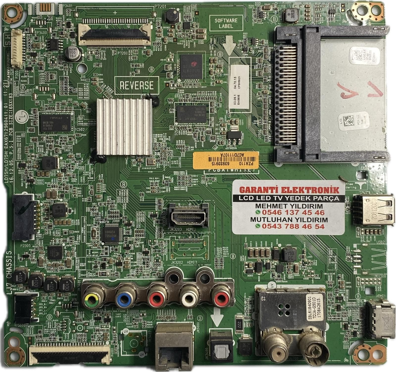 EAX67129604 EBT63933915 LG 43LJ594V Ana Kart (Main Board)
