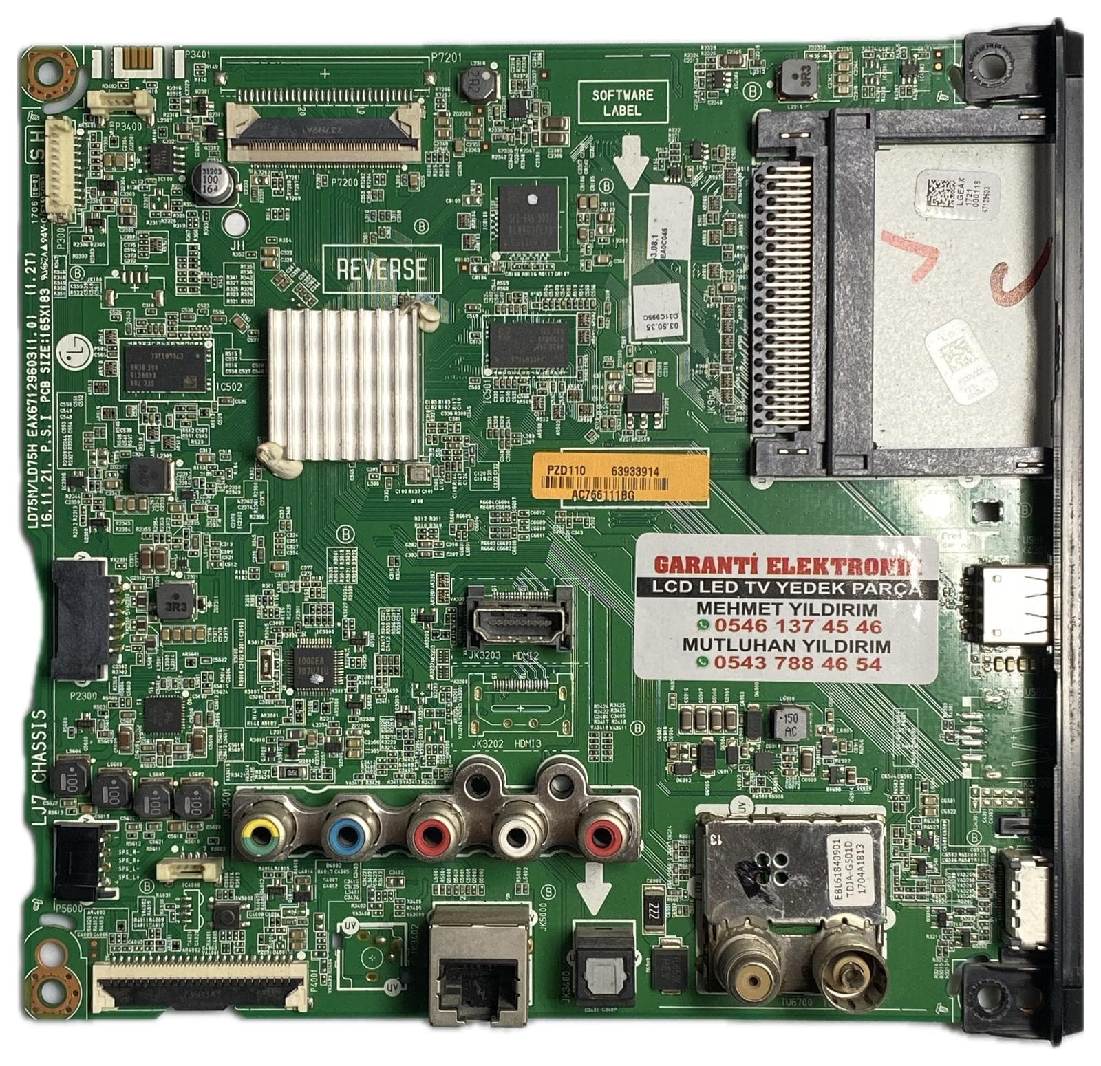 EAX67129603 EBT63933914 LG 49LJ594V-ZA Ana Kart (Main Board)