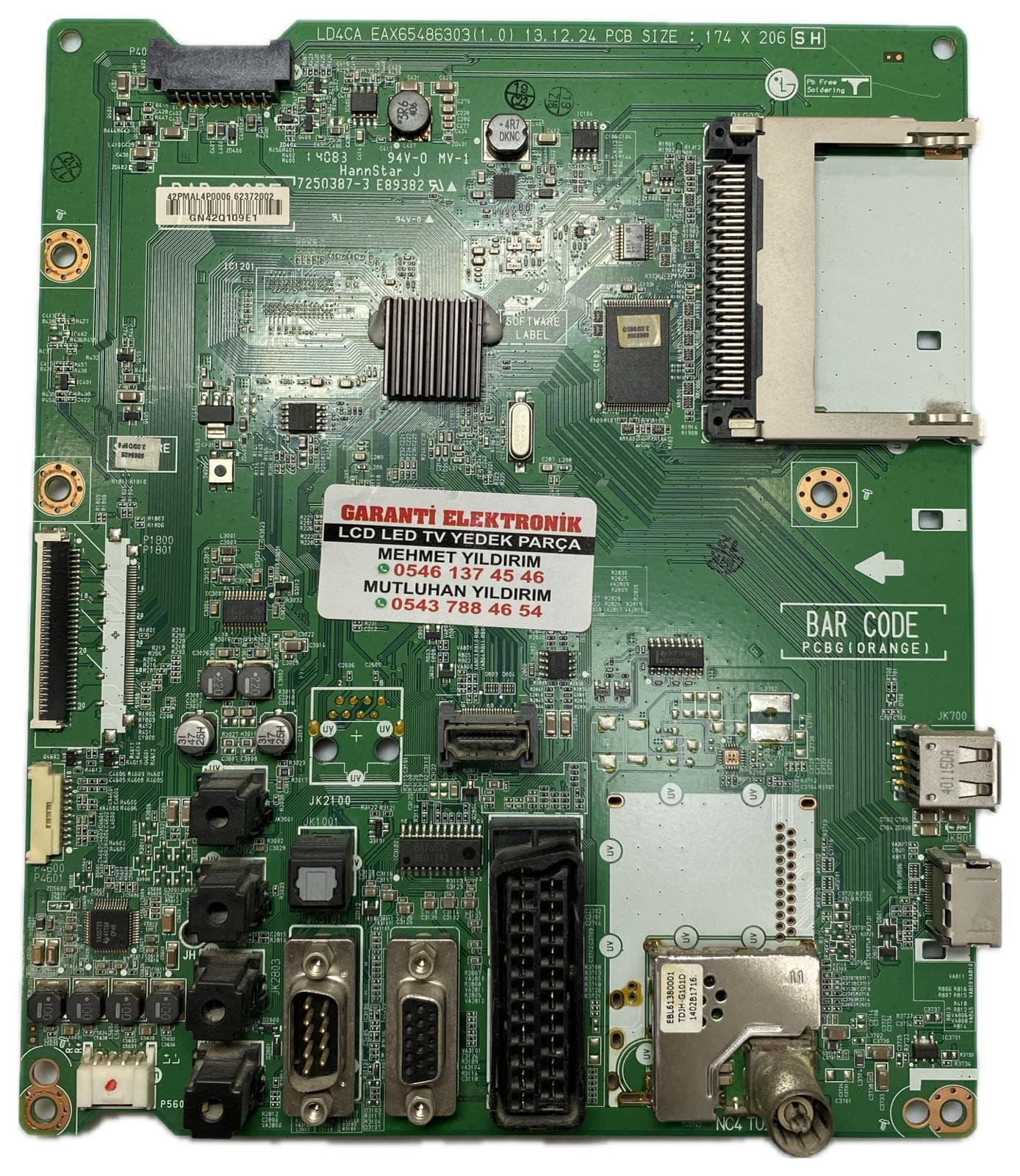 EAX65486303 EBT62983510 LG 32LY330C 32LY340C Ana Kart (Main Board)