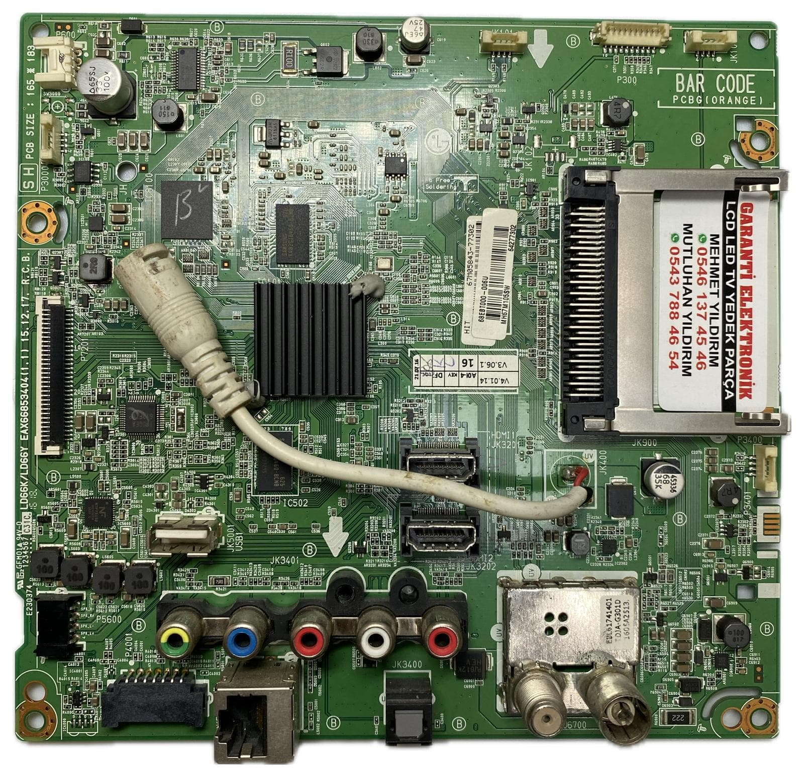 EAX66853404 EBT64277302 LG 32LH570U-ZB 32LH570 Ana Kart (Main Board)