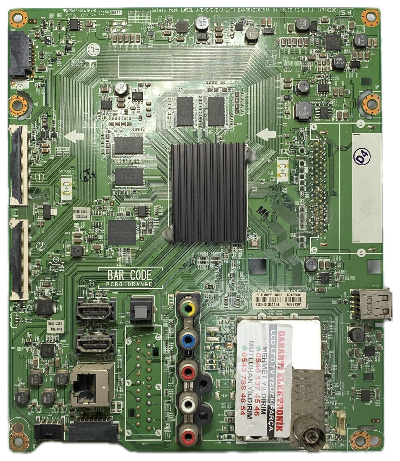 EAX66427005 63435601 LG 49UF680T Ana Kart (Main Board)