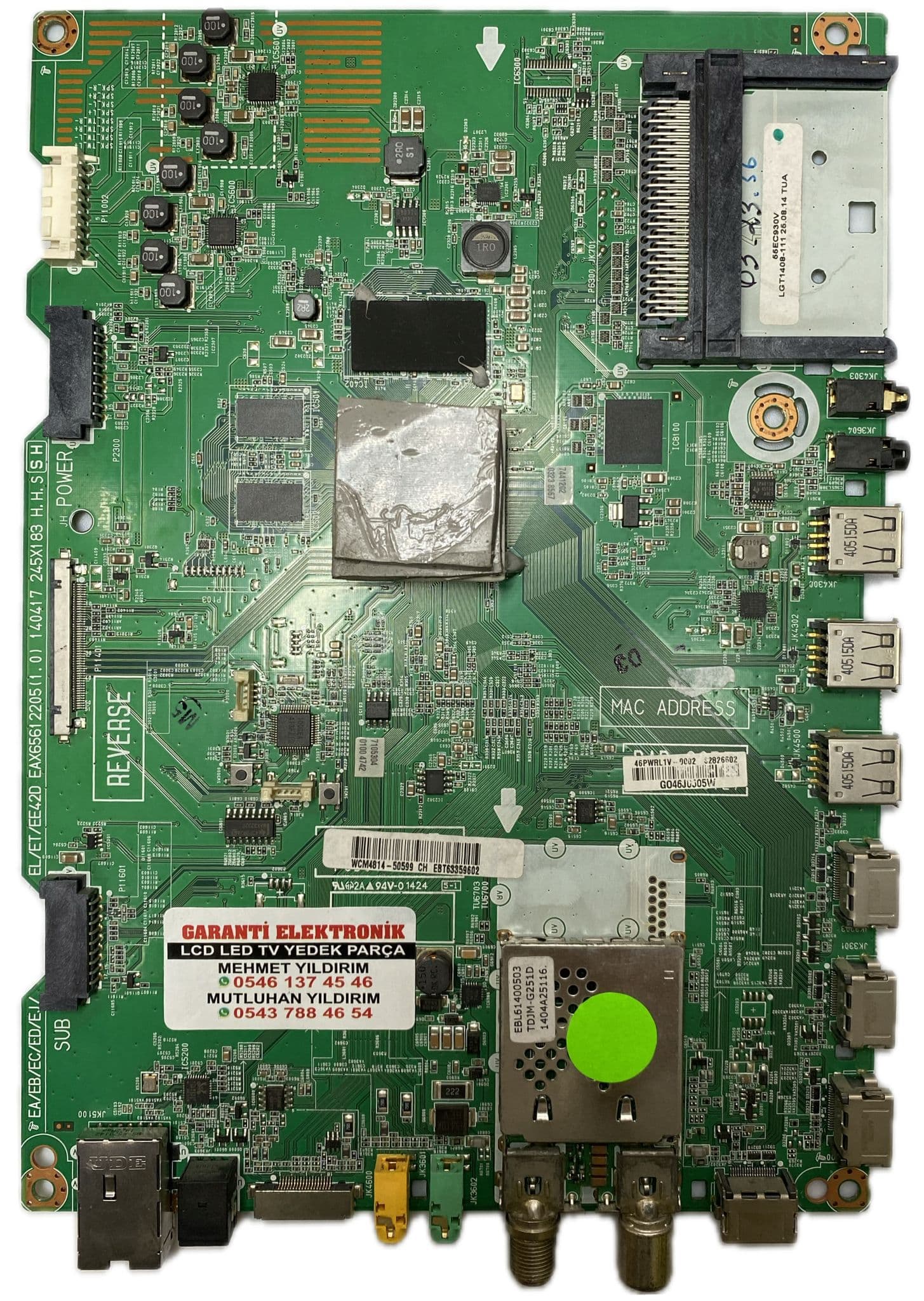EAX65612205 EBT63359602 LG 55EC930V Ana Kart (Main Board)