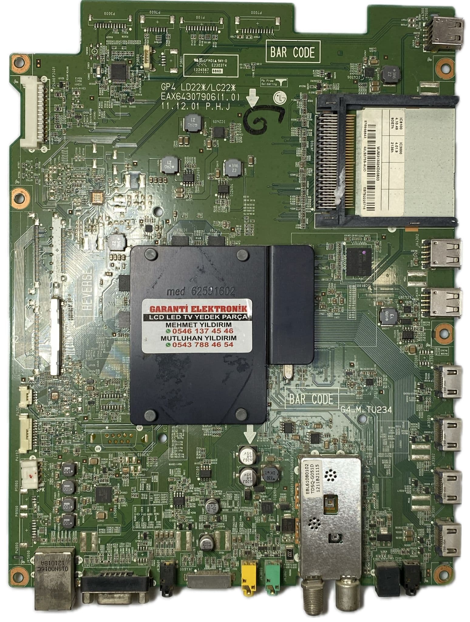 EAX64307906 EBT62225716 LG 42LS575 Ana Kart (Main Board)