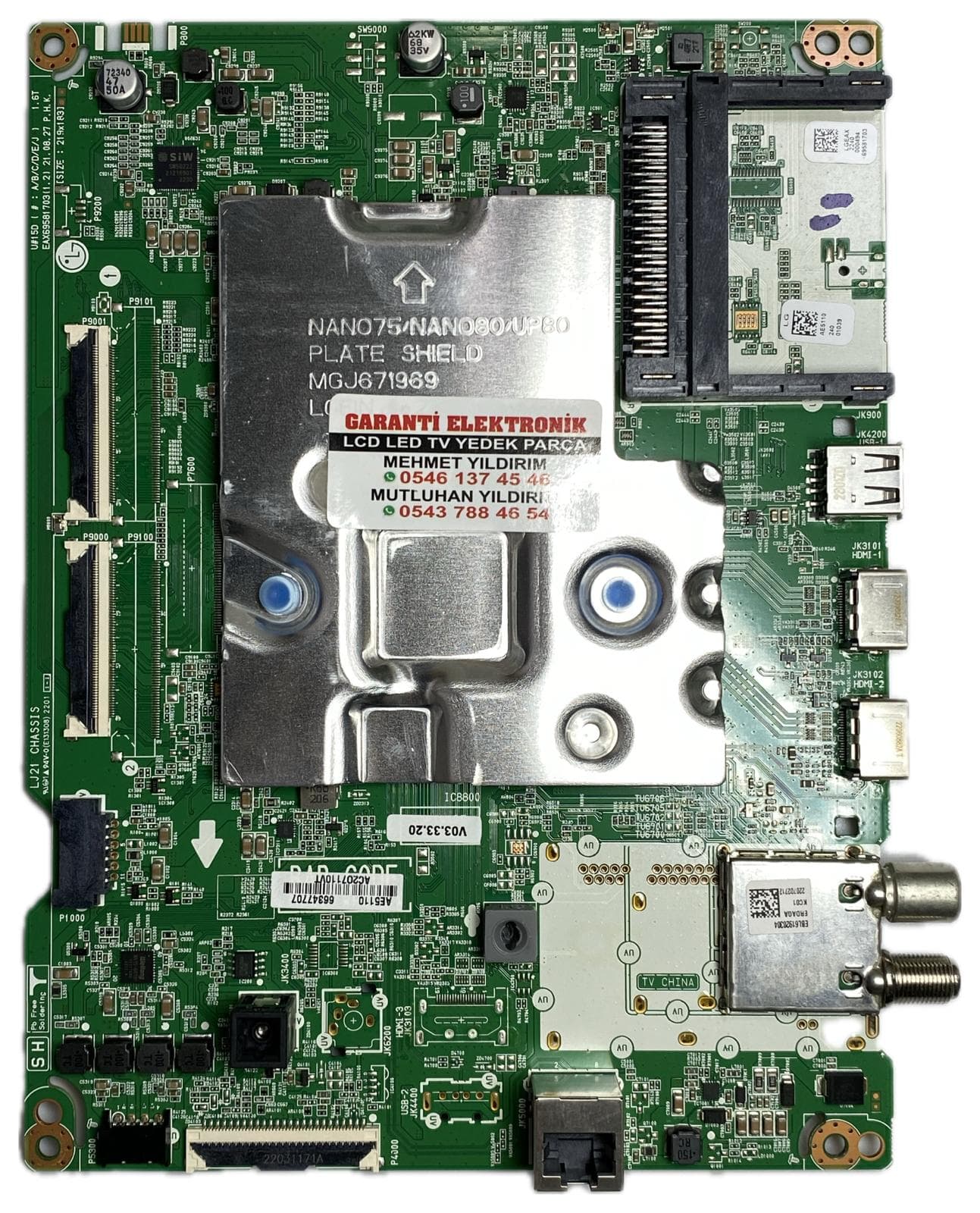 EAX69581703 66347707 LG LG55UP77106 43UP77006LB Ana Kart (Main Board)