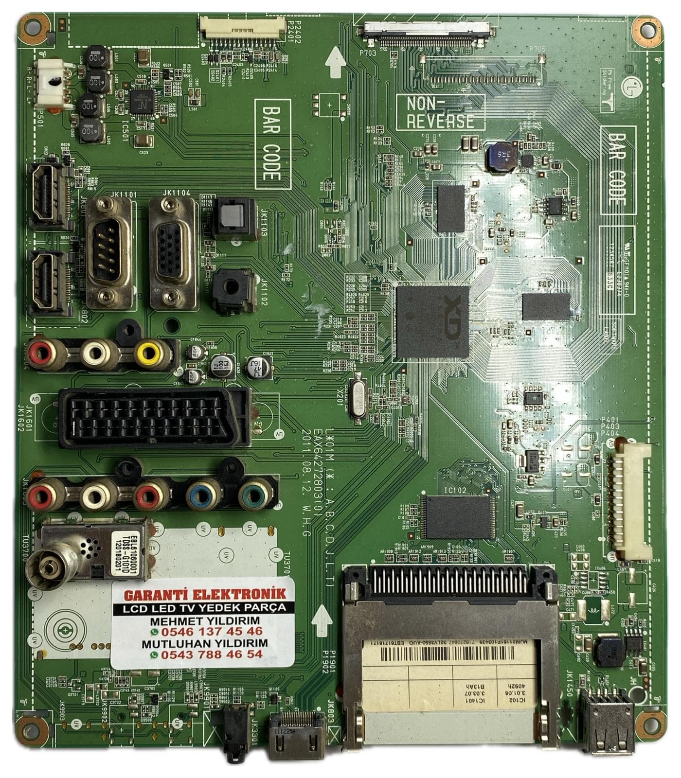 EAX64272803 EBT61718171 LG 32LV3550-ZH 32LK430-ZG 42LV3550 Ana Kart (Main Board)
