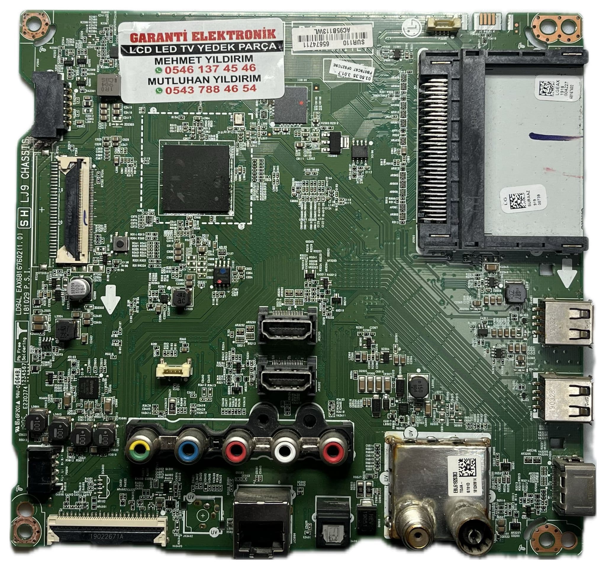 EAX68167602 EBT65674711 LG 32LM6300PLA Ana Kart (Main Board)