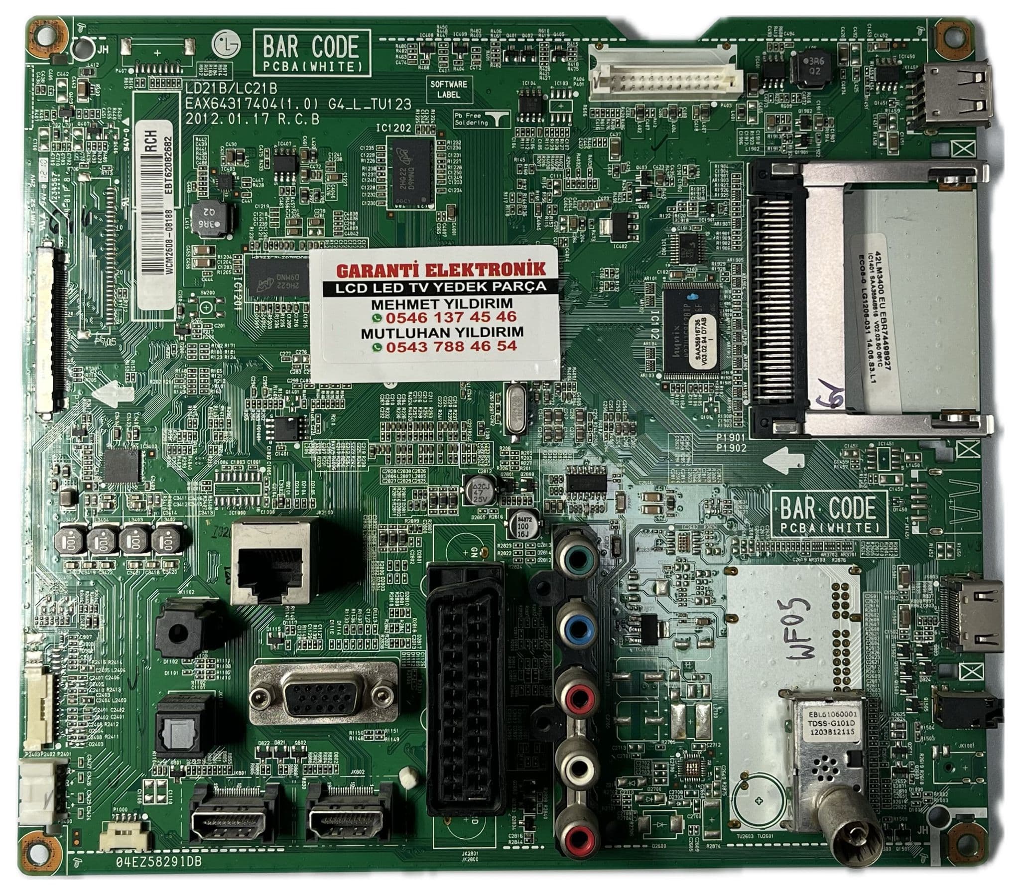EAX64317404 EBT62082682 EBR74498927 LG 42LM3400 Ana Kart (Main Board)
