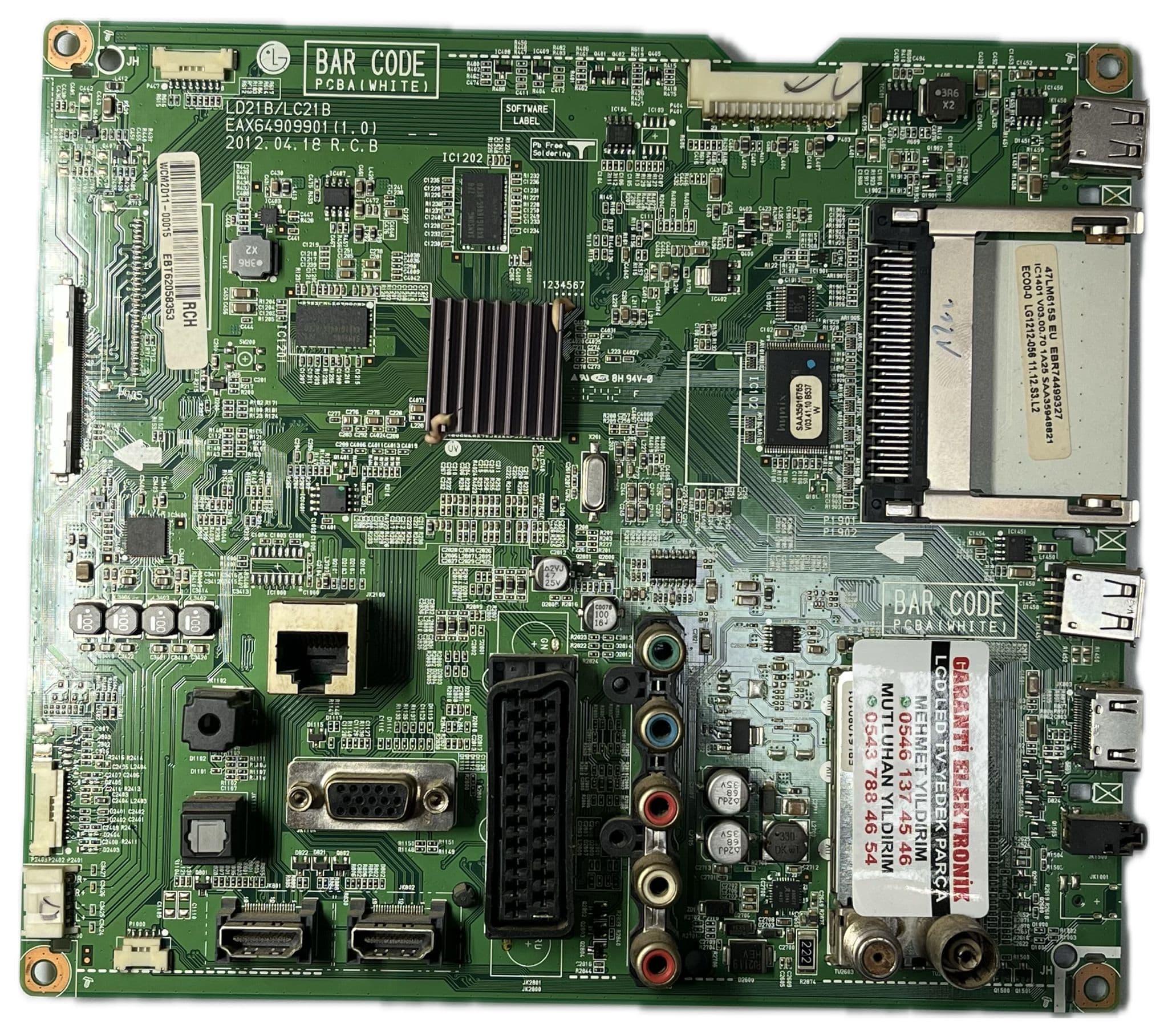 EAX64909901 EBR74499327 EBT62225731 LG 47LM615S Ana Kart (Main Board)