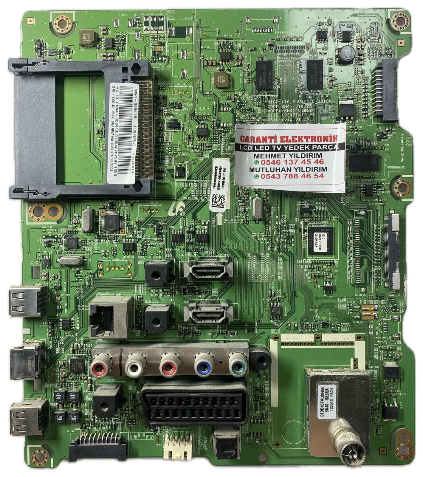 BN41-01812A BN94-05841S Samsung UE40ES5500 Ana Kart (Main Board)
