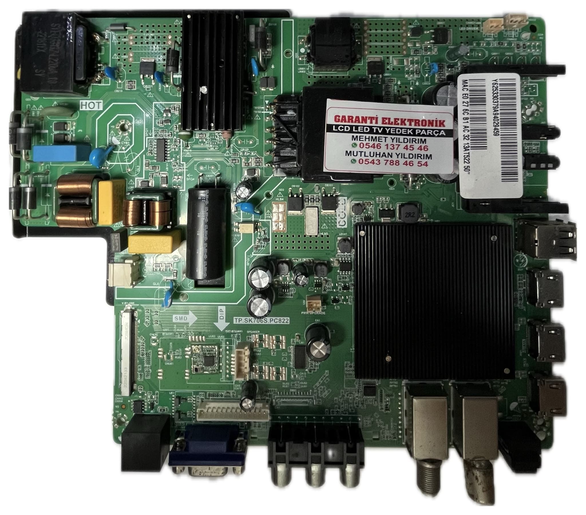 TP.SK706S.PC822 HI-LEVEL HL50FMN403/0216 Ana Kart (Main Board)