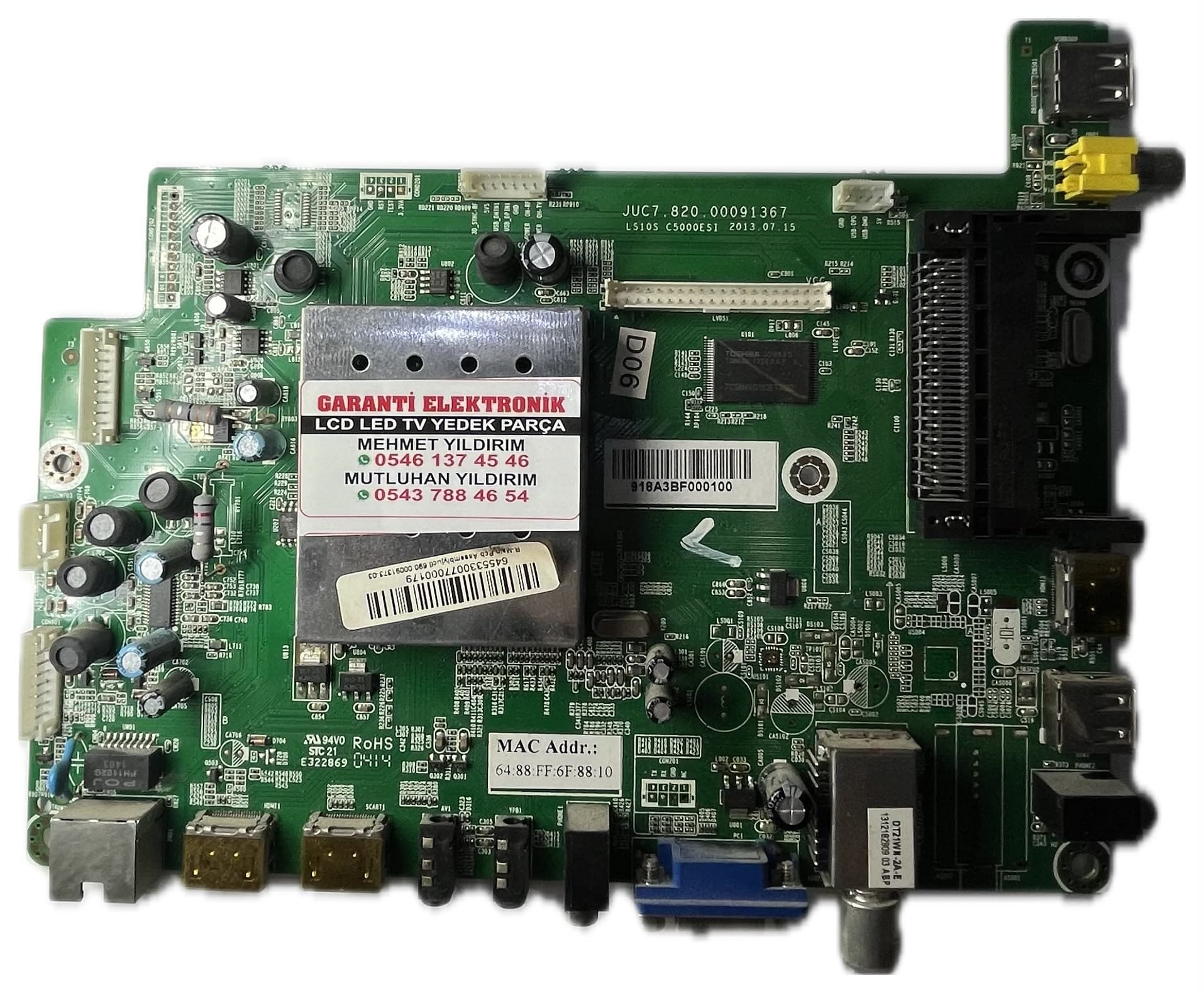 JUC7.820.00091367 SUNNY 3D50PC5000Eİ Ana Kart (Main Board)