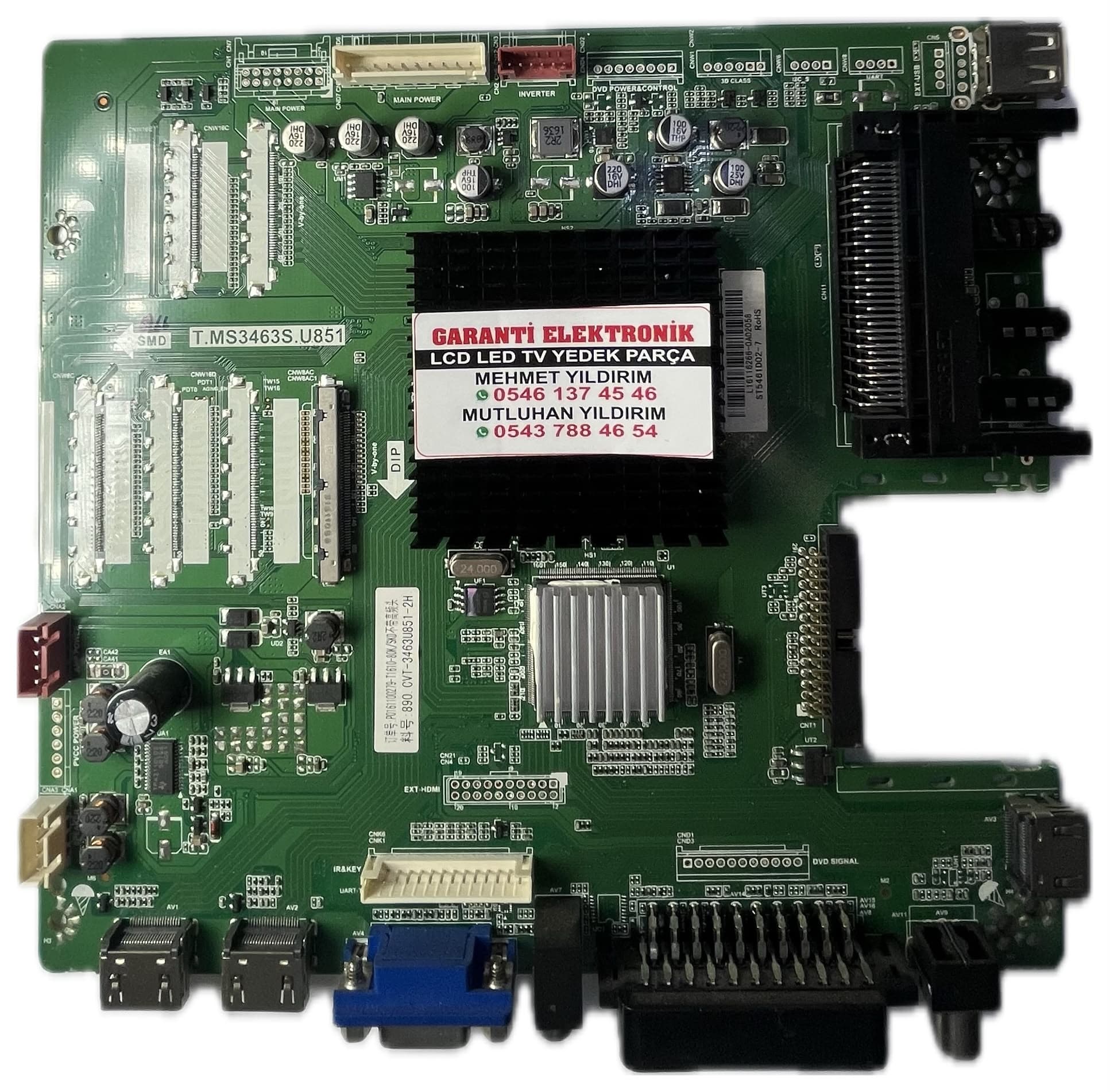 T.MS3463S.U851 SUNNY SN055LDU851-2H Ana Kart (Main Board)