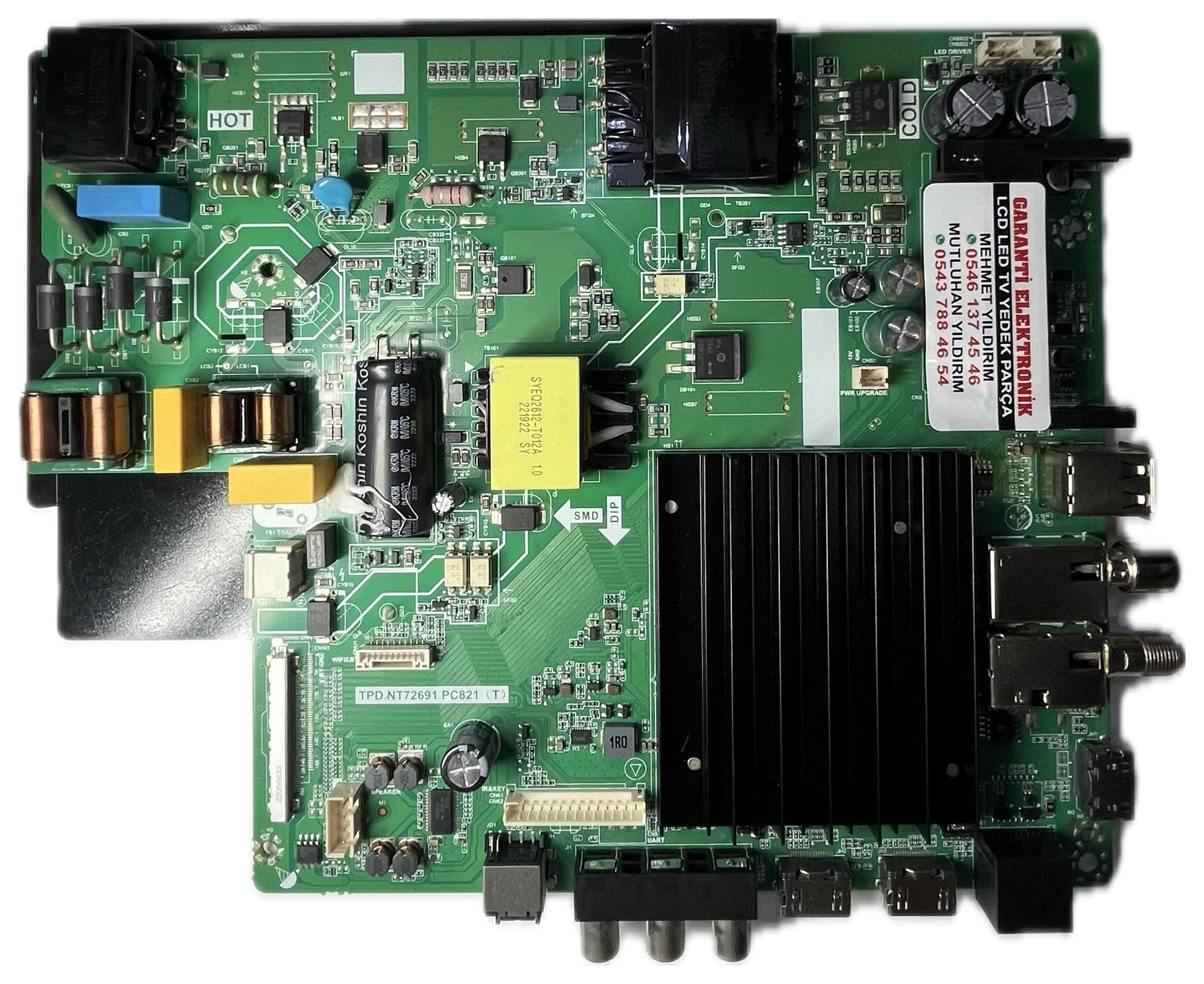 TPD.NT72691.PC821 Sunny SN55FMN501-0256 Ana Kart (Main Board)
