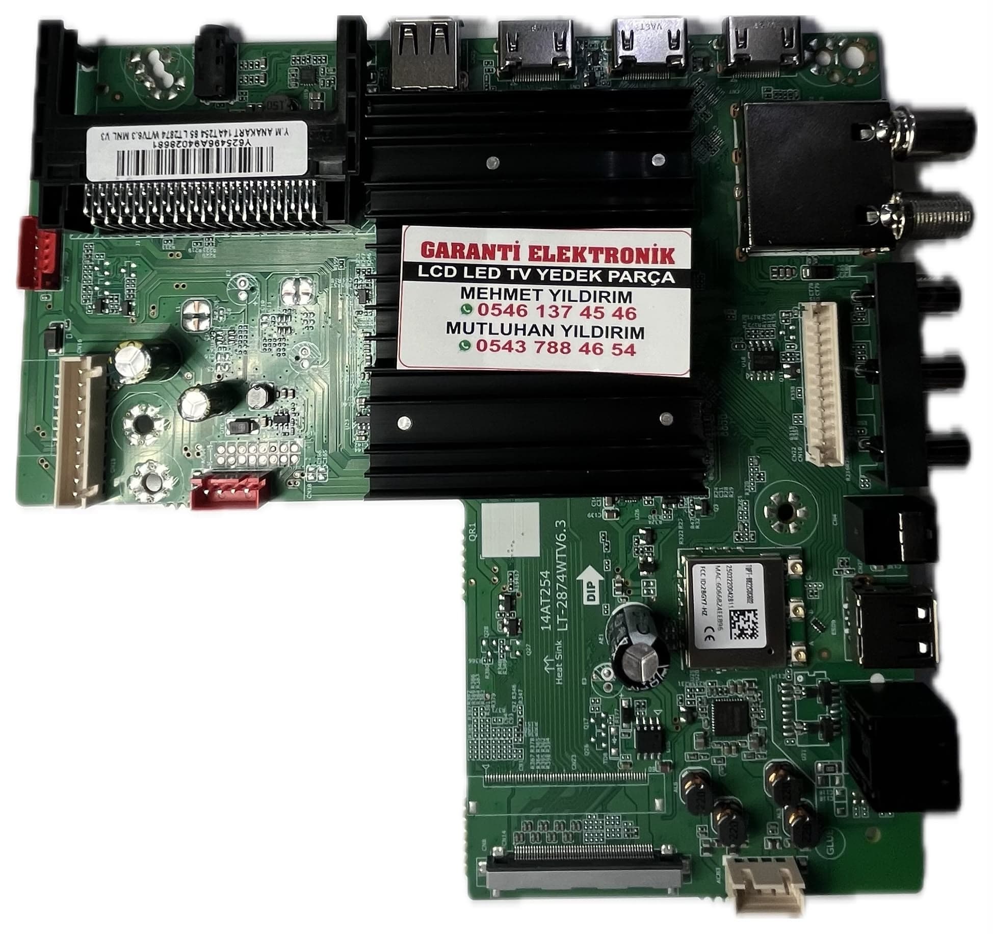 14AT254 LT-2874WTV6.3 SUNNY SN65QMN252-0276 Ana Kart (Main Board)