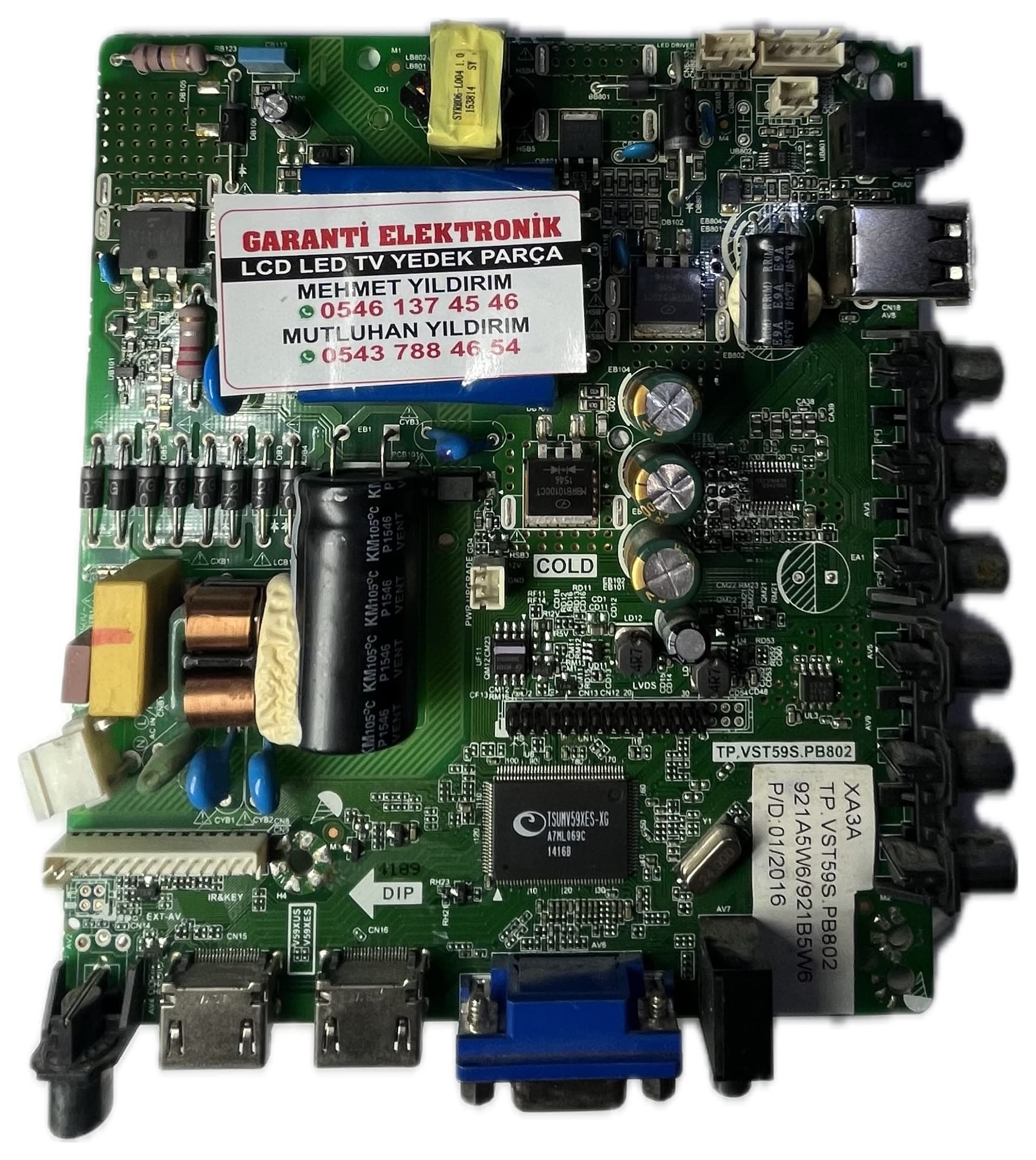 TP.VST59S.PB802 Dijitsu DJ43 Ana Kart (Main Board)