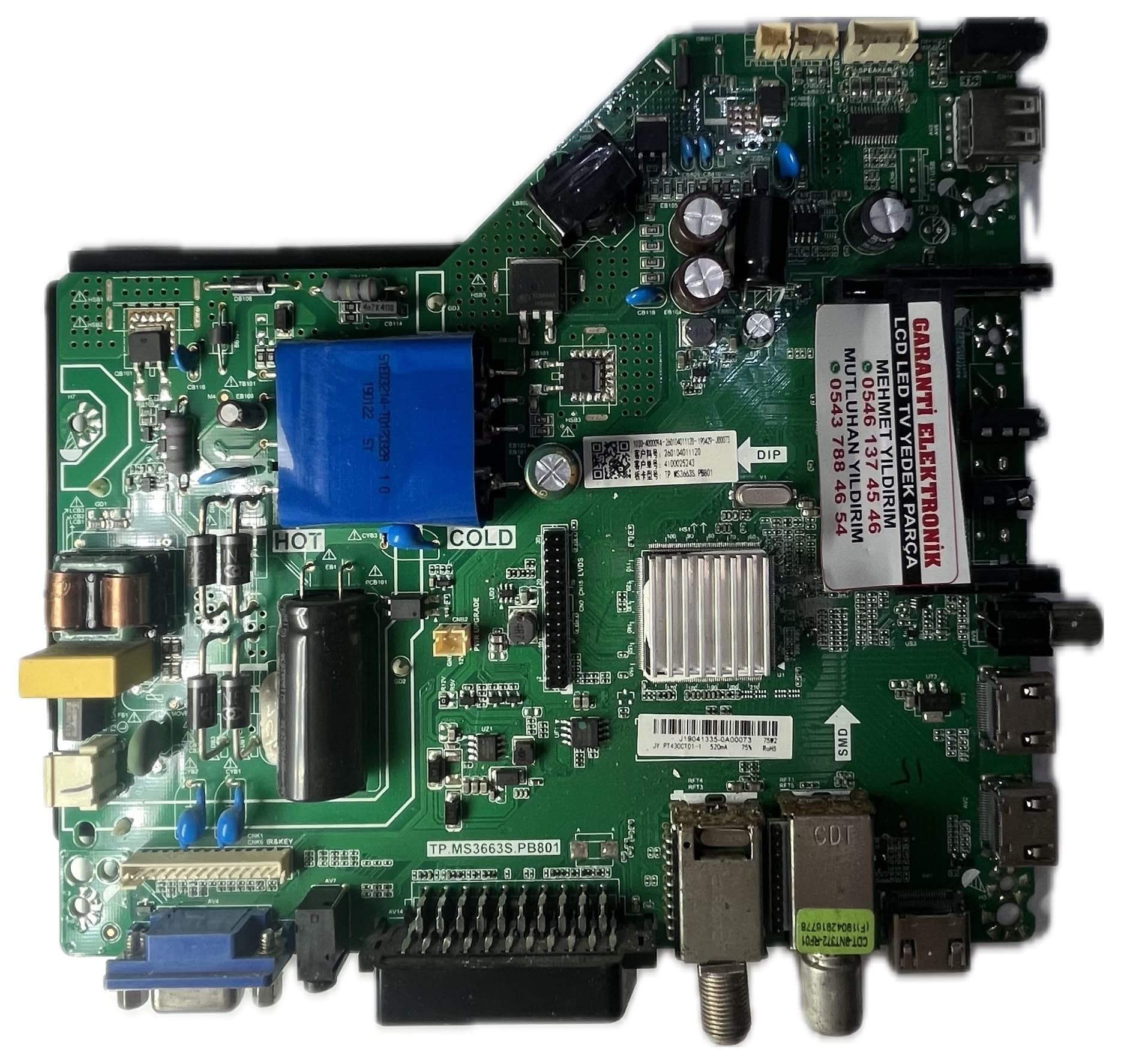 TP.MS3663S.PB801 Profilo 43PA300E Ana Kart (Main Board)