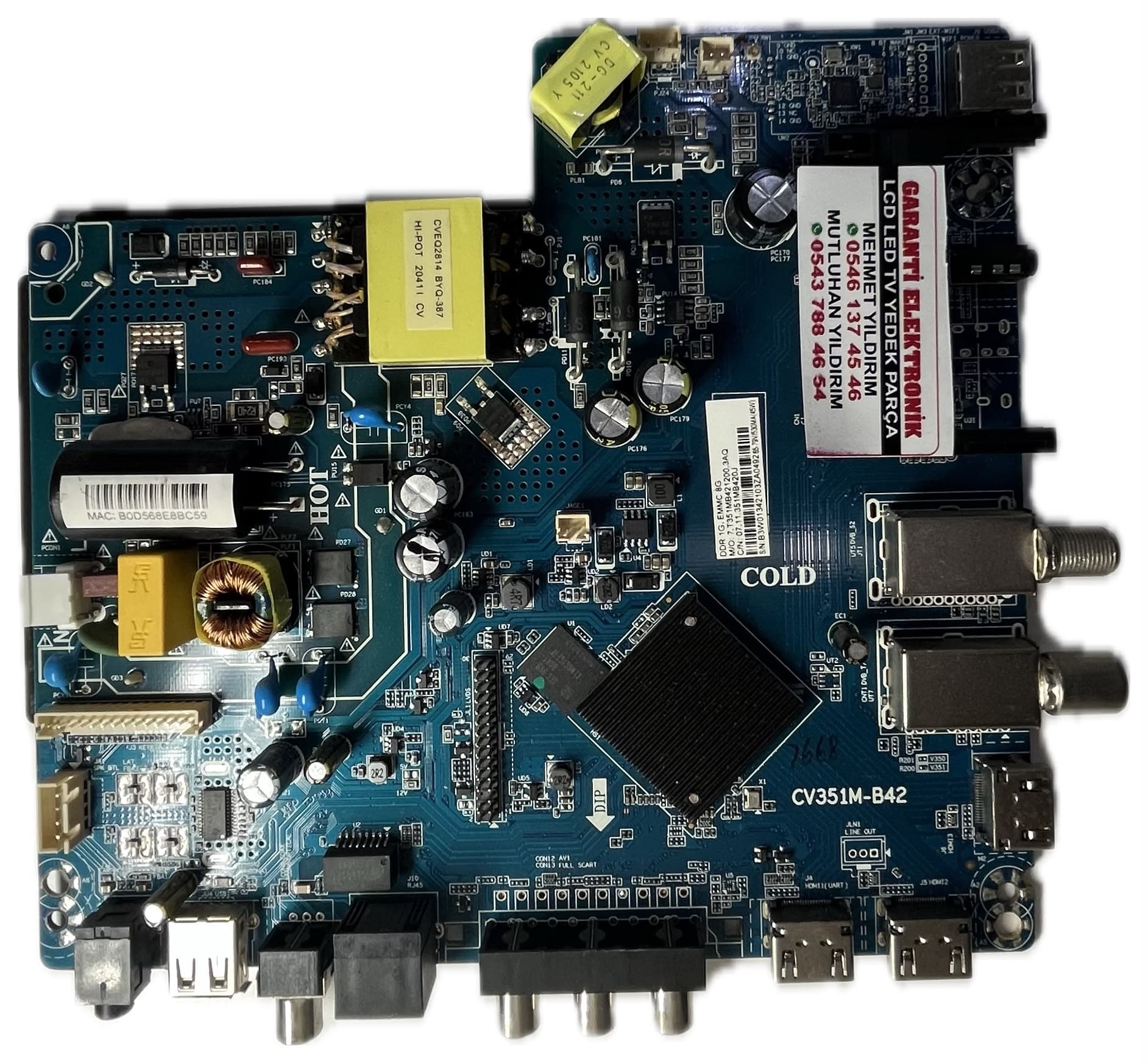 CV351M-B42 TELENOVA 43S8001 Ana Kart (Main Board)