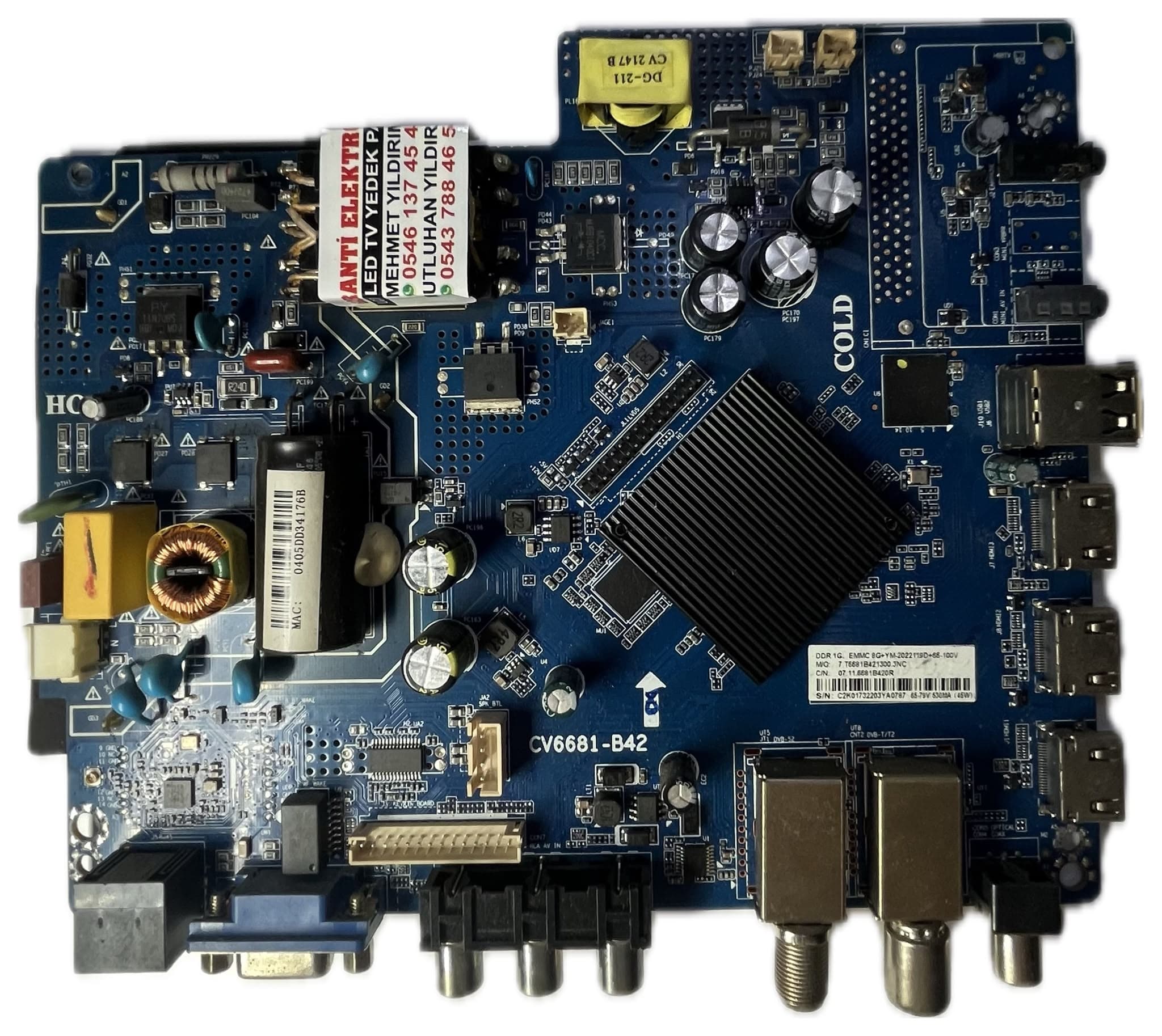 CV6681-B42 TELENOVA 43NS9001 Ana Kart (Main Board)
