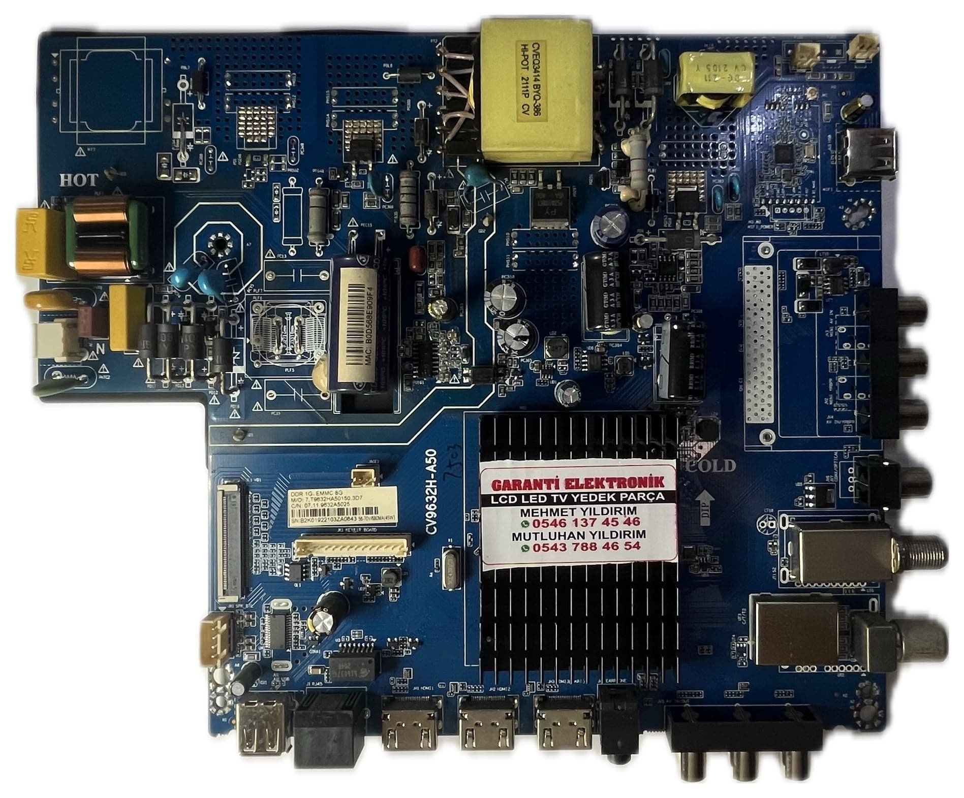 CV9632H-A50 TELENOVA 58NKS9001 Ana Kart (Main Board)