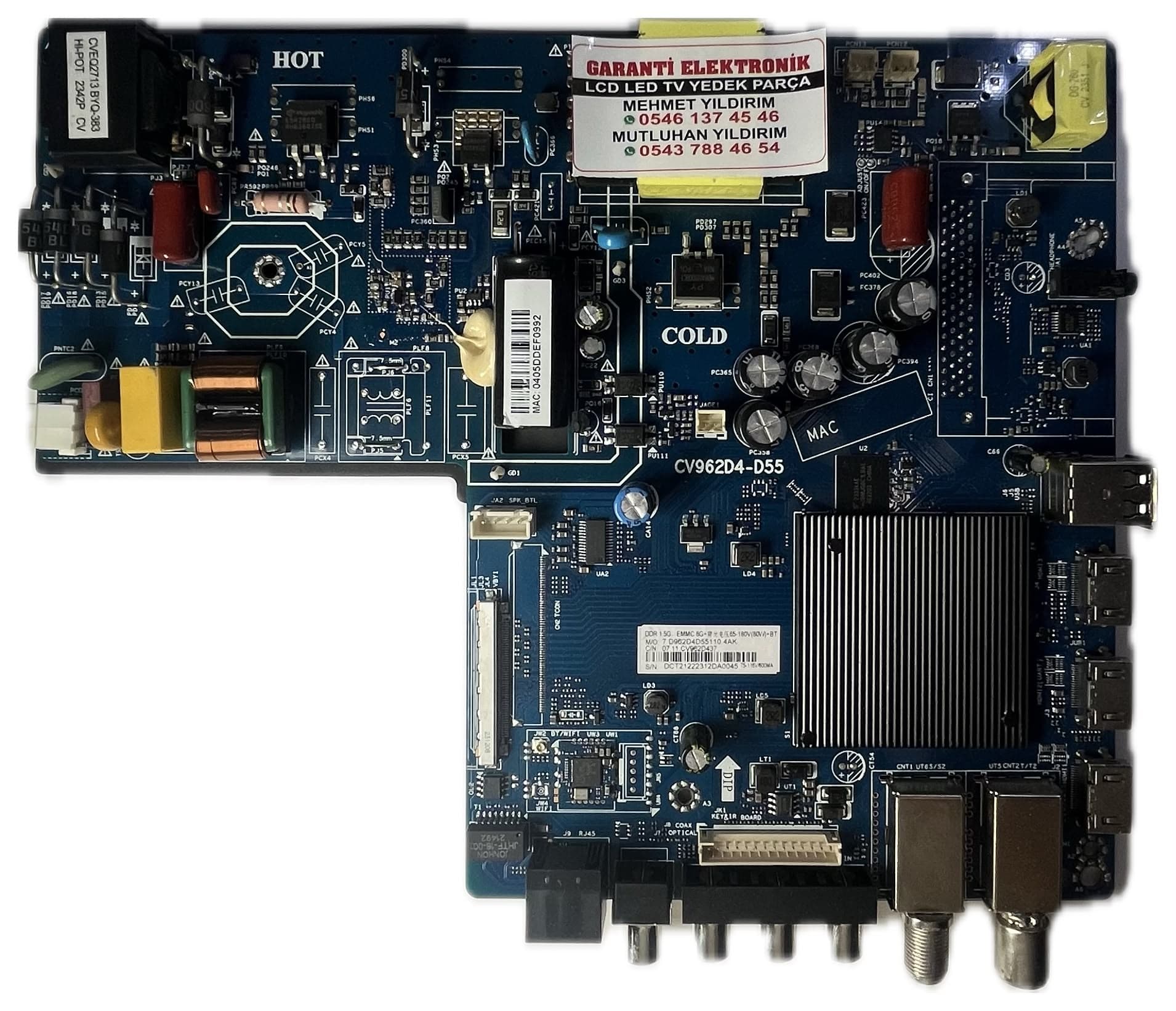 CV962D4-D55 Telenova 50FS1304 Ana Kart (Main Board)