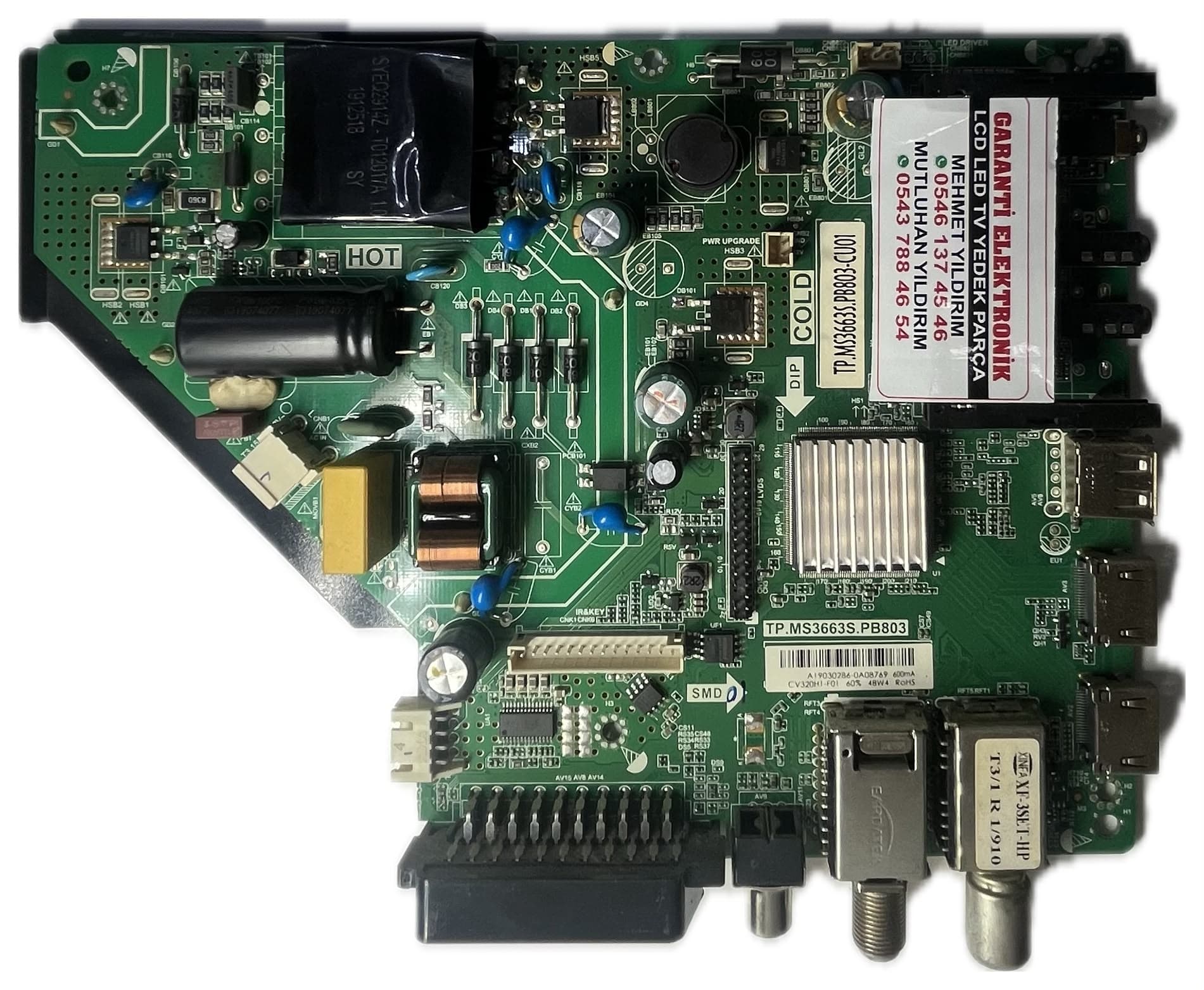 TP.MS3663S.PB803 Telefox PAN3282 Ana Kart (Main Board)