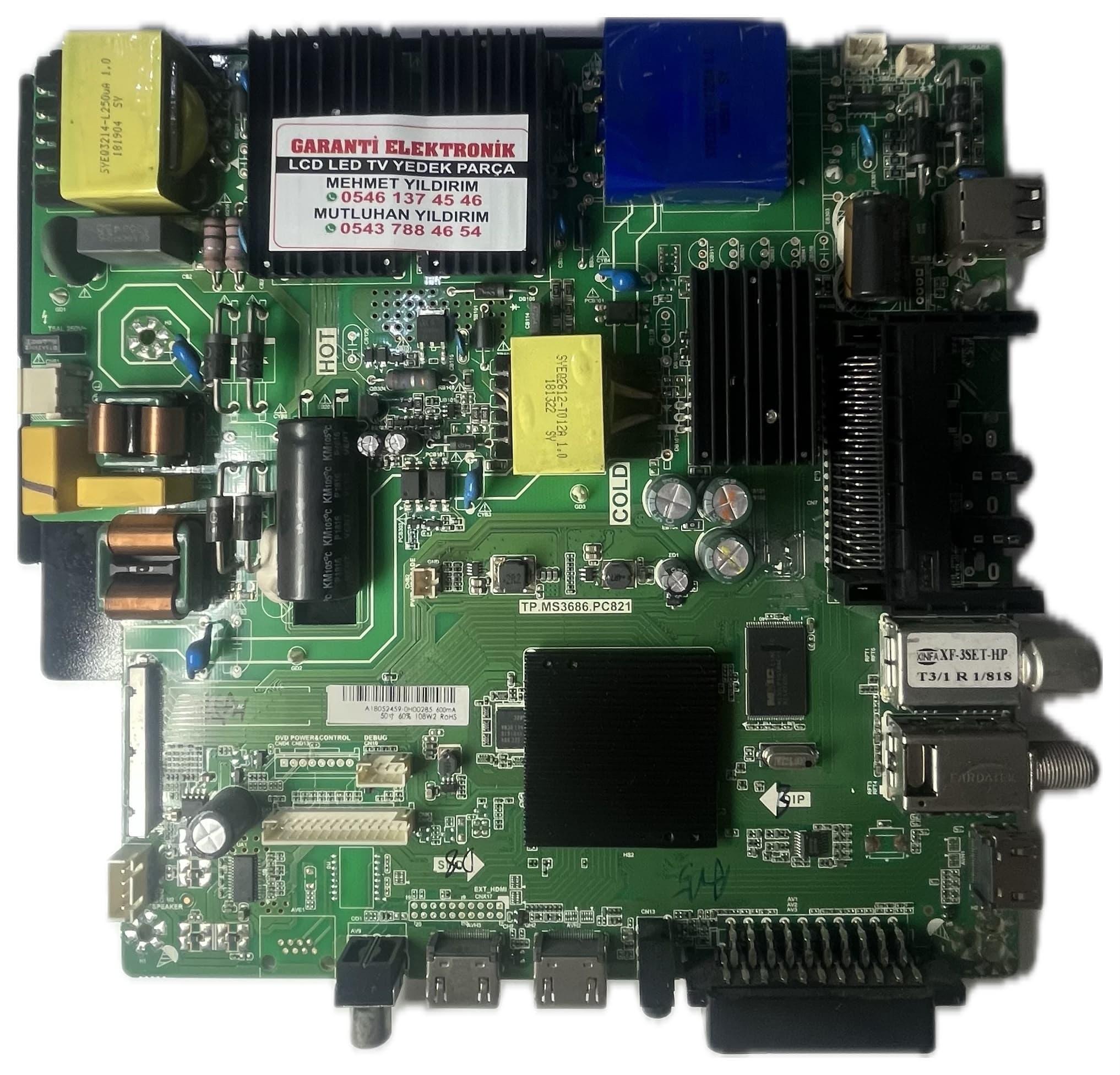 TP.MS3686.PC821 Telefox 50FTH5000 Ana Kart (Main Board)