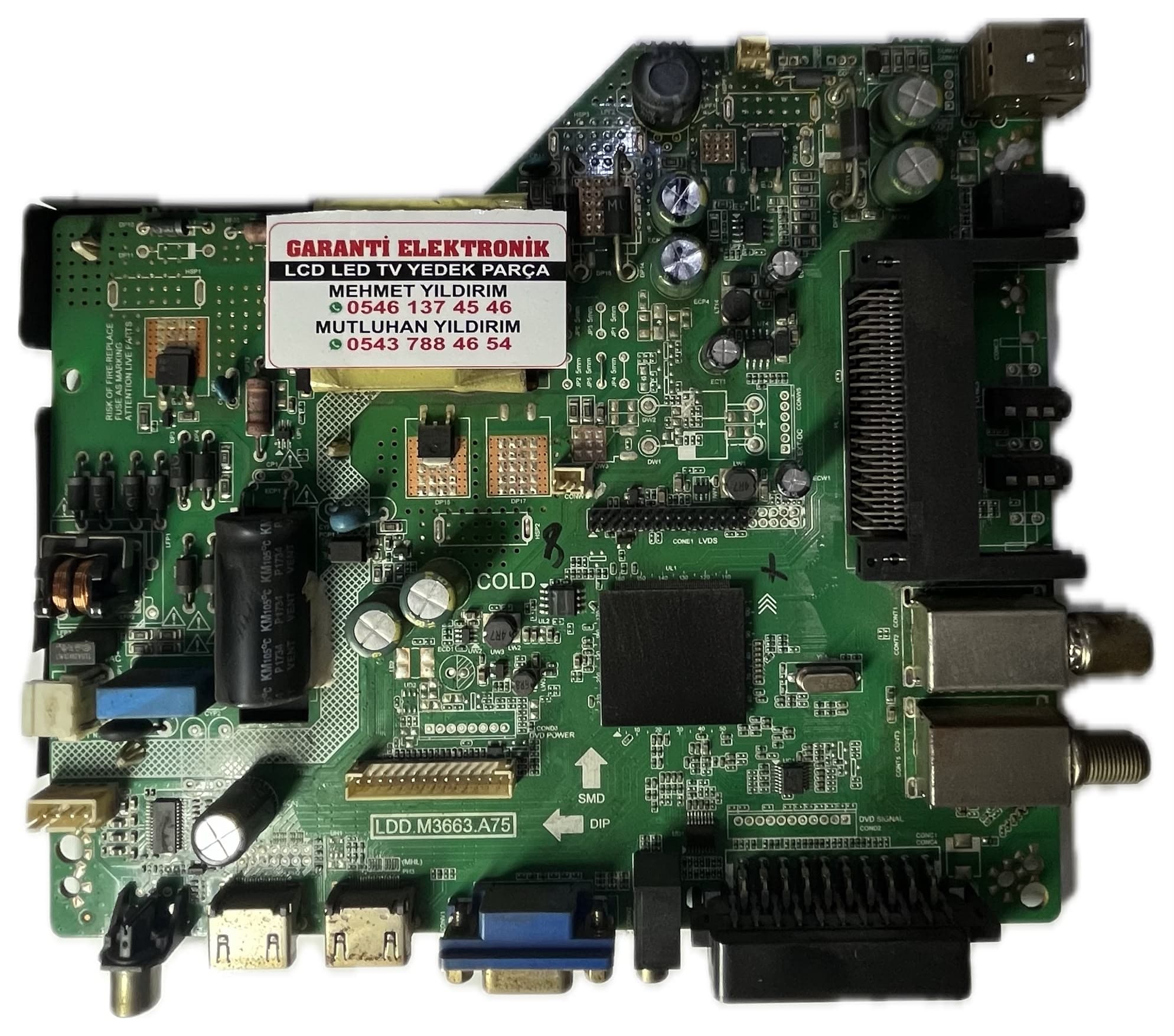 LDD.M3663.A75 Yumatu Ana Kart (Main Board)