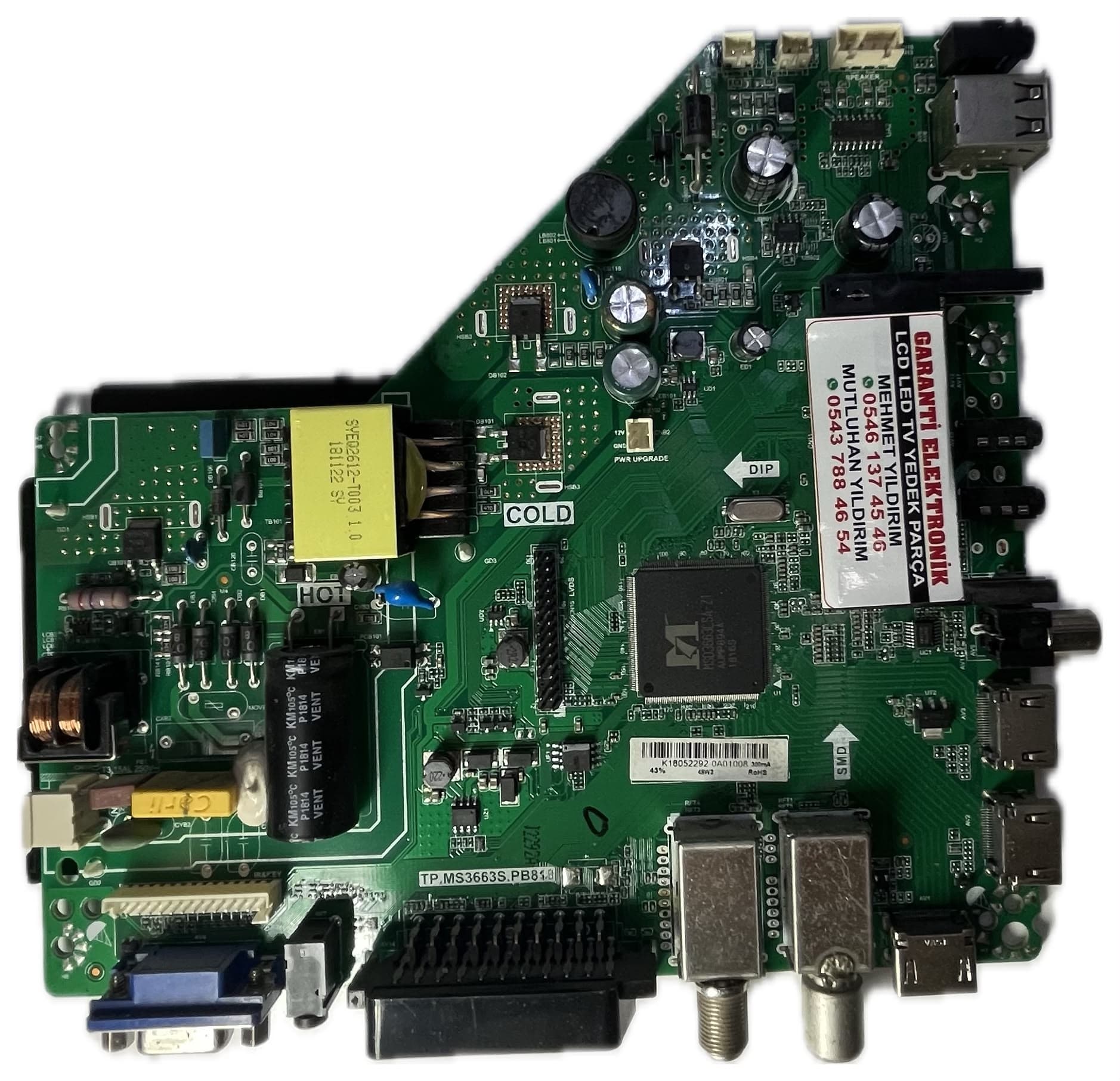 TP.MS3663S.PB818 Yumatu Yumatu Ana Kart (Main Board)
