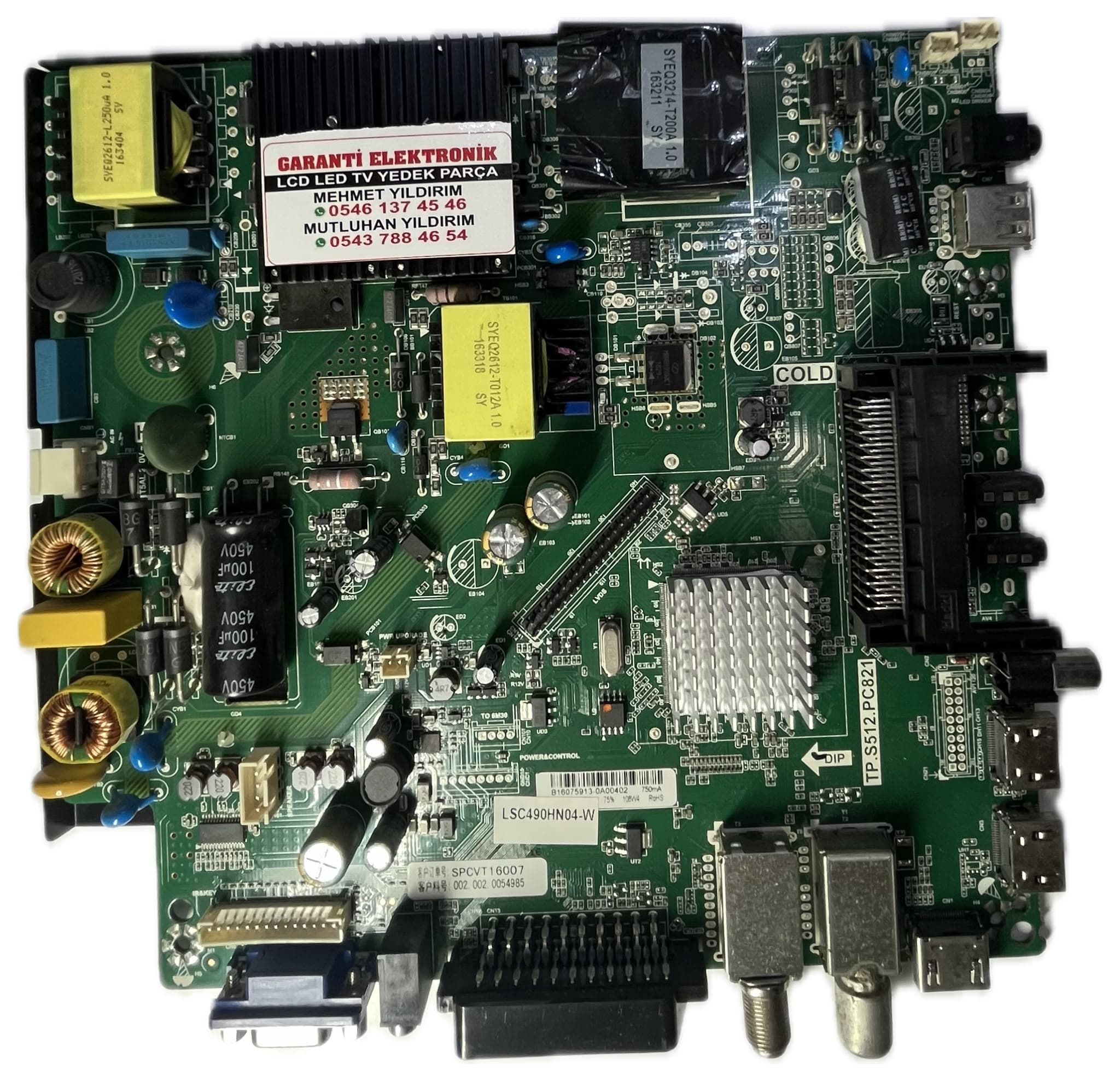 TP.S512.PC821 Yumatu Ana Kart (Main Board)