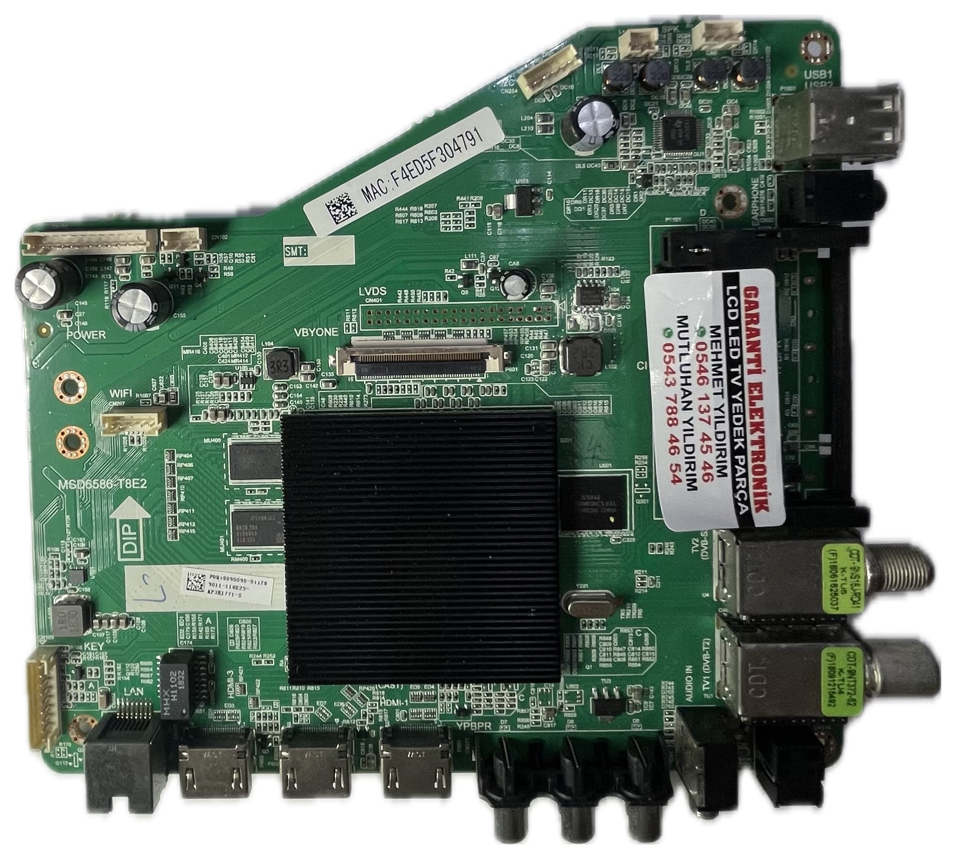 MSD6586-T8E2 Awox U5600STR Ana Kart (Main Board)
