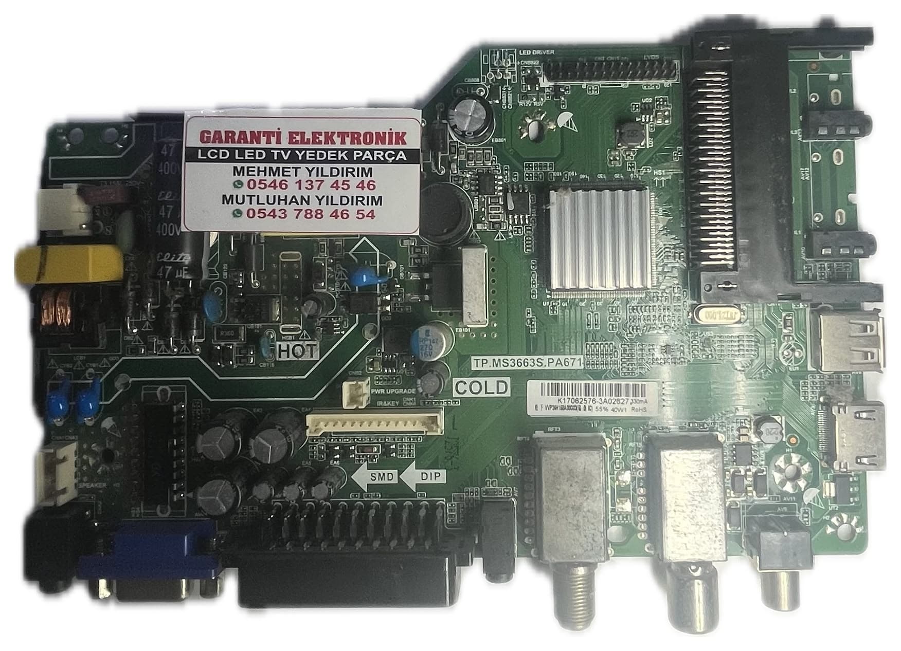 TP.MS3663S.PA671 Awox 2460 Ana Kart (Main Board)