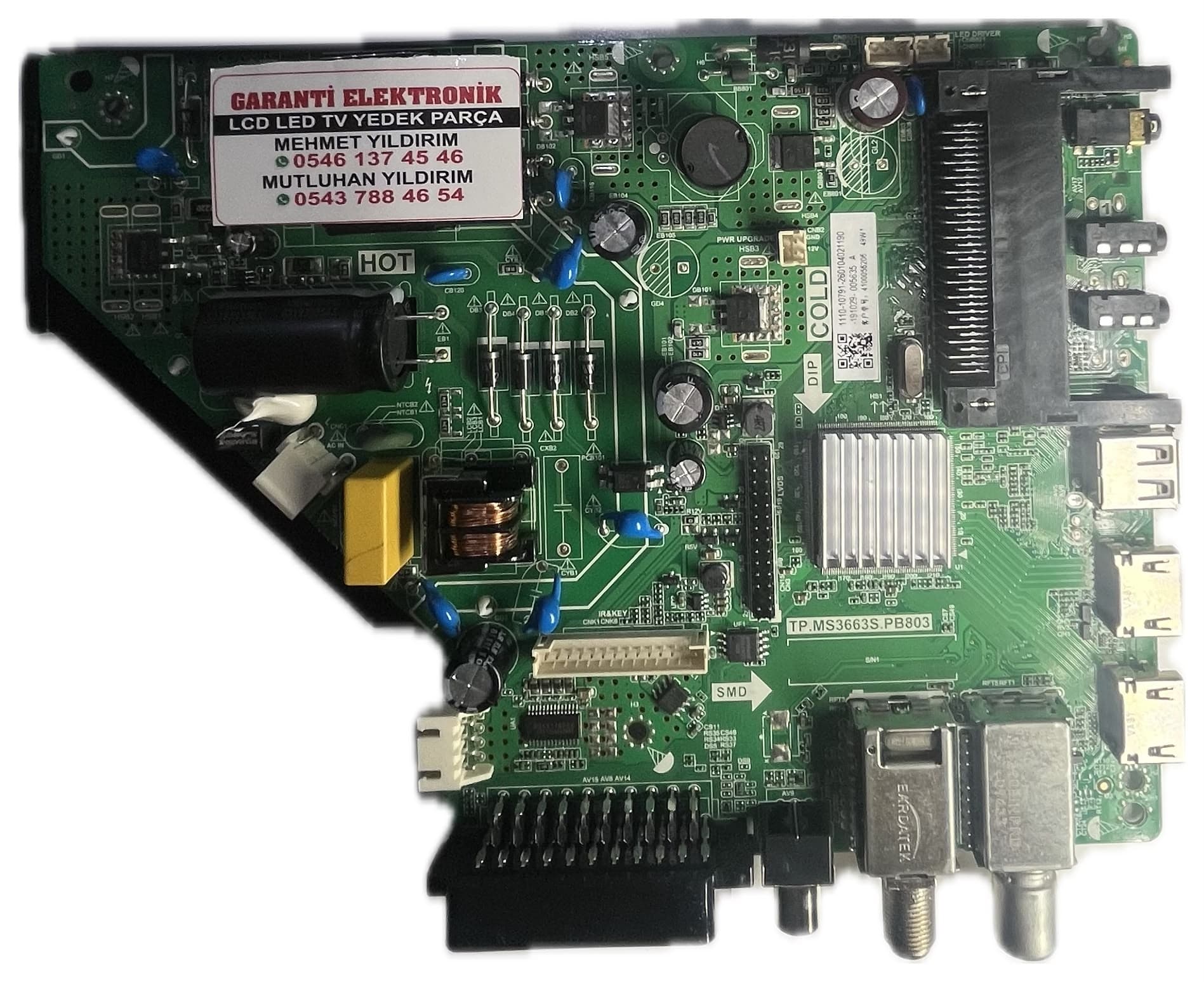 TP.MS3663S.PB803 AWOX U3200STR RIMLESS Ana Kart (Main Board)